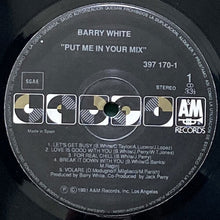 画像をギャラリービューアに読み込む, BARRY WHITE / PUT ME IN YOUR MIX
