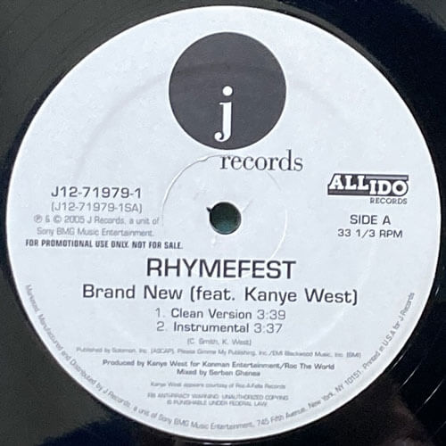 RHYMEFEST / BRAND NEW