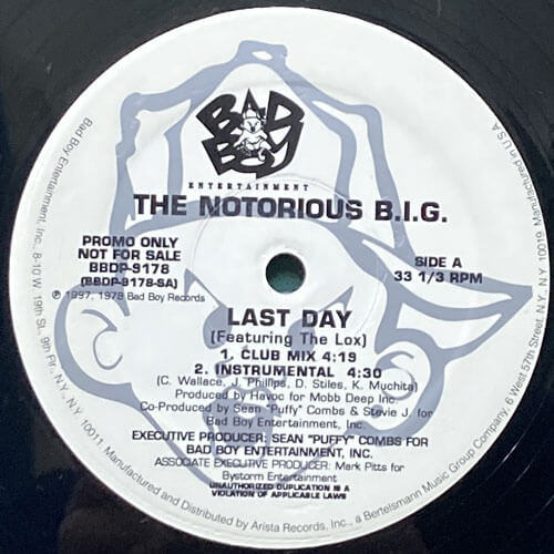 NOTORIOUS B.I.G. / LAST DAY/I GOT A STORY TO TELL