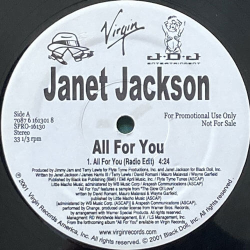 JANET JACKSON / ALL FOR YOU