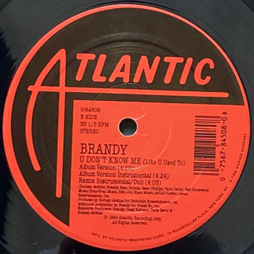 BRANDY / U DON'T KNOW ME (LIKE U USED TO) – VINYL CHAMBER