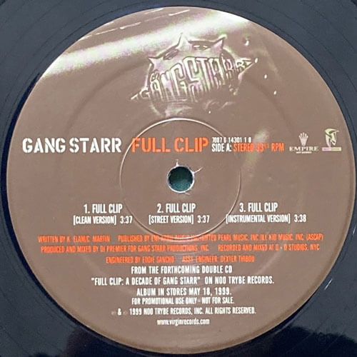 GANG STARR / FULL CLIP/DWYCK