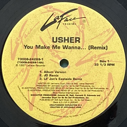 USHER / YOU MAKE ME WANNA – VINYL CHAMBER