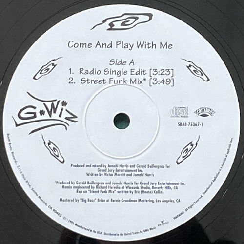 G-WIZ / COME AND PLAY WITH ME