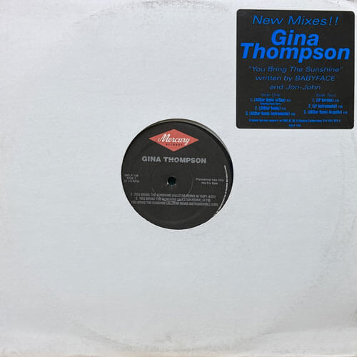 GINA THOMPSON / YOU BRING THE SUNSHINE – VINYL CHAMBER