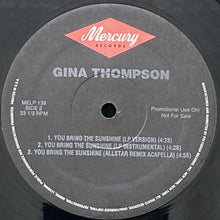 画像をギャラリービューアに読み込む, GINA THOMPSON / YOU BRING THE SUNSHINE
