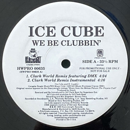 洋楽 ICE CUBE 2LP ICE CUBE / WE BE CLUBBIN' – VINYL CHAMBER