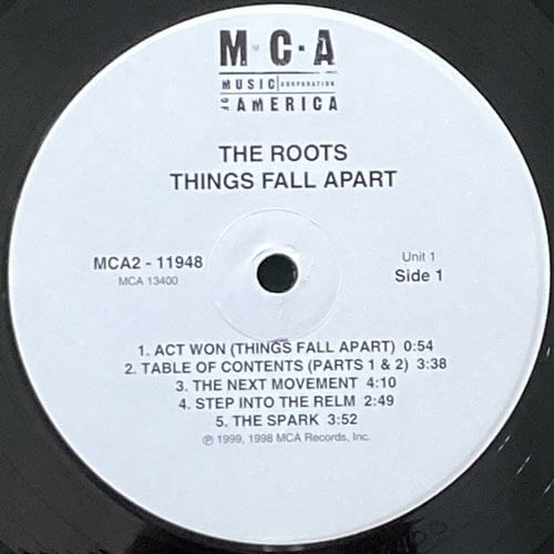 ROOTS / THINGS FALL APART – VINYL CHAMBER