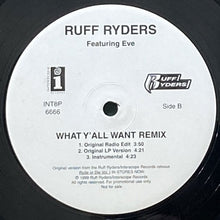 画像をギャラリービューアに読み込む, RUFF RYDERS featuring EVE / WHAT Y&#39;ALL WANT REMIX
