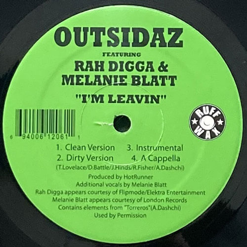 OUTSIDAZ featuring RAH DIGGA & MELANIE BLATT / I'M LEAVIN