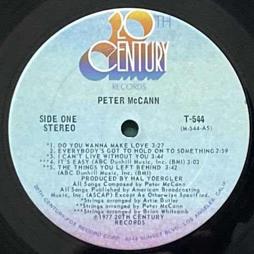 Peter McCann レコード 輸入盤　AOR PETER McCANN / PETER McCANN – VINYL CHAMBER