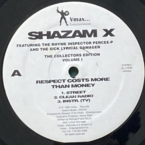洋楽 SHAZAM X - RESPECT COSTS MORE THAN MONEY SHAZAM X / RESPECT COSTS MORE THAN MONEY – VINYL CHAMBER