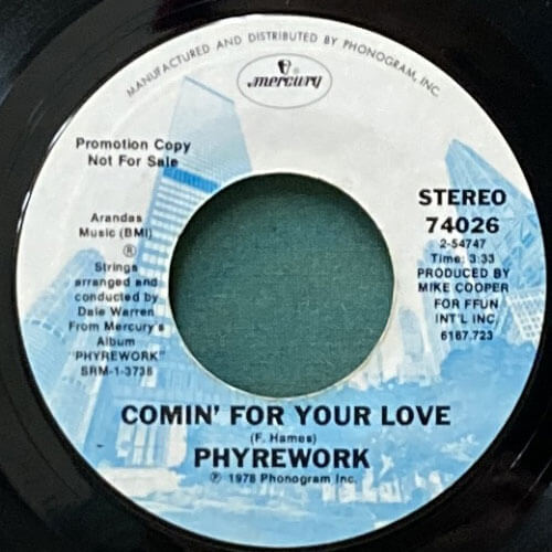 PHYREWORK / MY FUNK/COMIN' FOR YOUR LOVE – VINYL CHAMBER