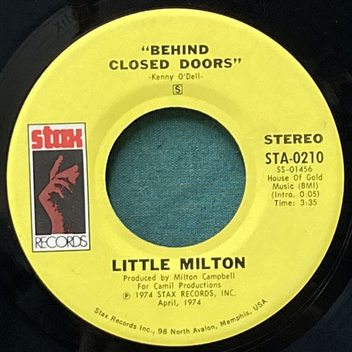 LITTLE MILTON / BEHIND CLOSED DOORS/BET YOU I WIN