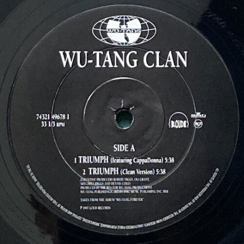 WU-TANG CLAN / TRIUMPH/PROJECTS INTERNATIONAL REMIX – VINYL CHAMBER