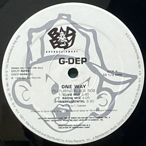 One Way Lp G-DEP / ONE WAY – VINYL CHAMBER