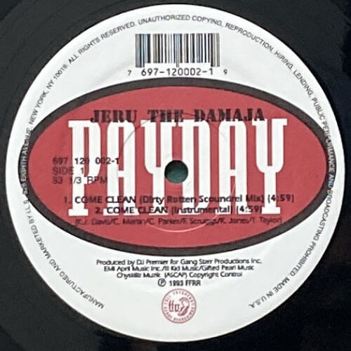 JERU THE DAMAJA & grooveman spot EPレコード JERU THE DAMAJA & grooveman spot EPレコード Jeru The Damaja