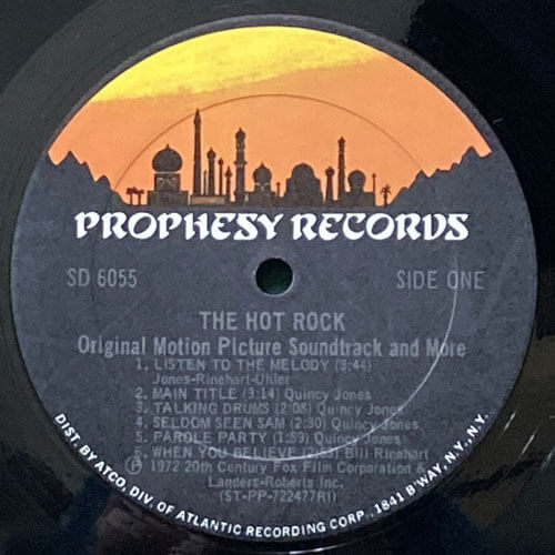O.S.T. (QUINCY JONES) / THE HOT ROCK – VINYL CHAMBER