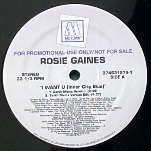 ROSIE GAINES / I WANT U (INNER CITY BLUE)