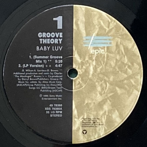 GROOVE THEORY / BABY LUV