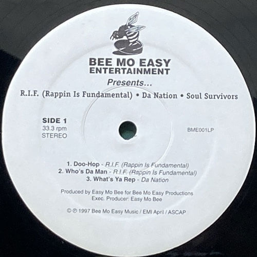 R.I.F (RAPPIN IS FUNDAMENTAL)/DA NATION/SOUL SURVIVORS / BEE MO EASY ENTERTAINMENT PRESENTS... (EP)